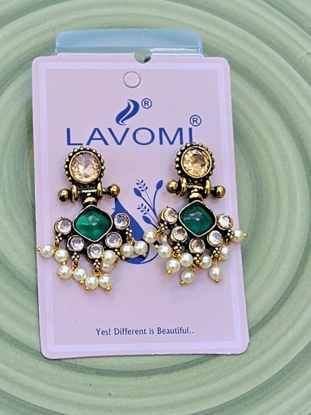 Ethnic Tribal Gold Statement Dangle Earrings